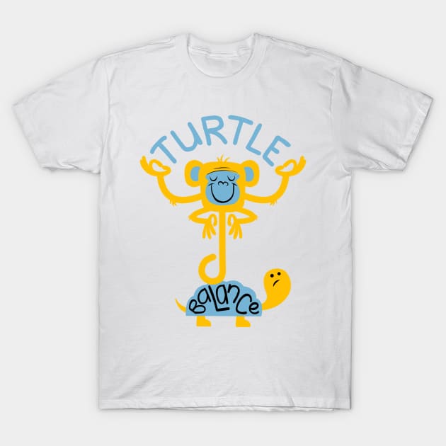 Turtle Balance T-Shirt by NillyWilly